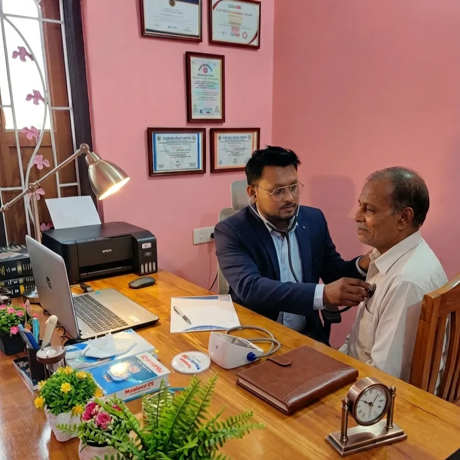 Glucomind Neuro-Metabolic Clinic — Dr. Anil Kumar Nayak's consultation room in Bhubaneswar